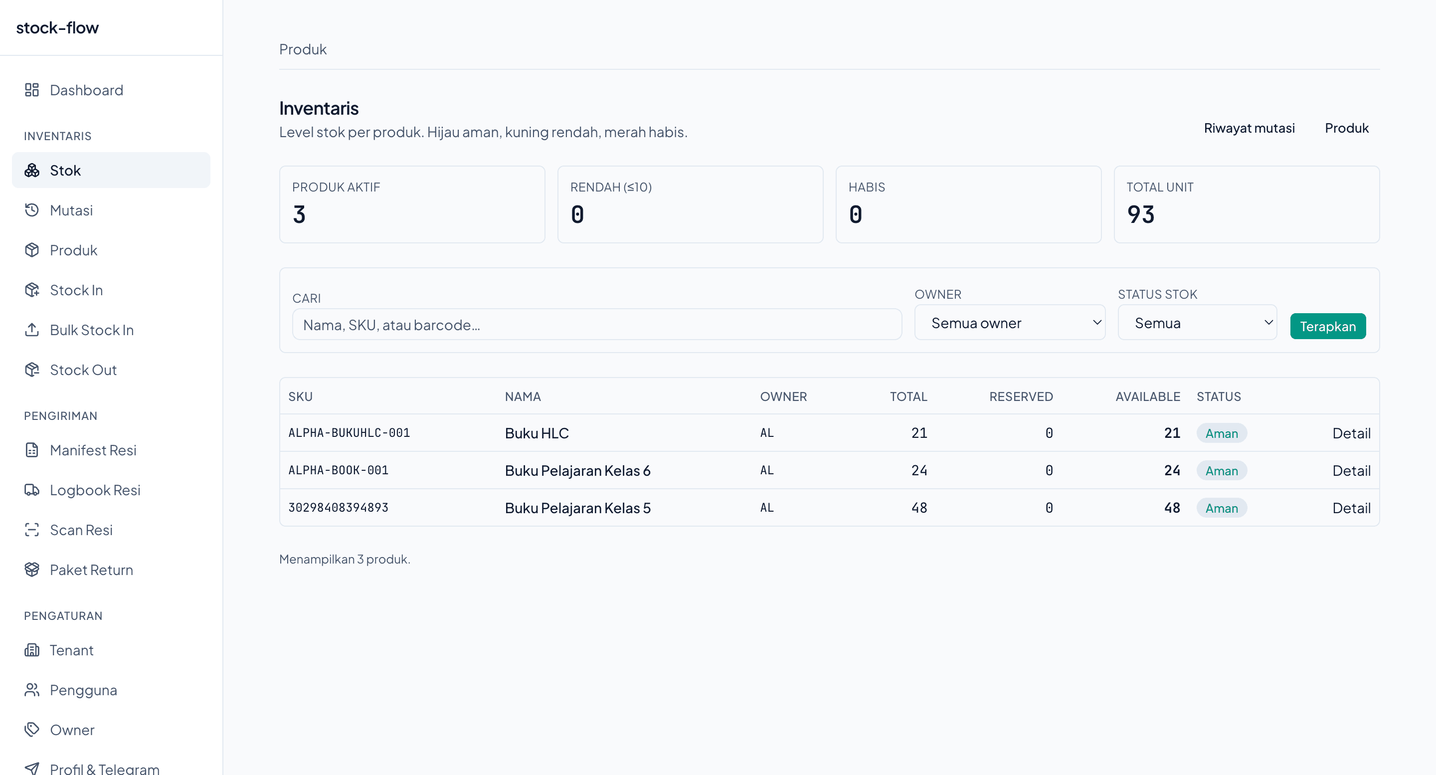 Stock Flow — preview